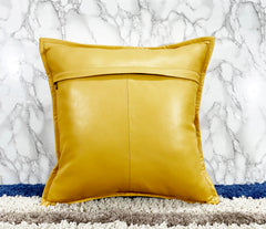 Genuine Leather Square Pillow Cover 27 SkinOutfit