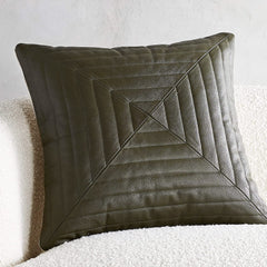 Genuine Leather Square Pillow Cover 42 SkinOutfit