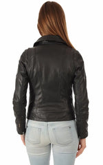 Women Genuine Leather Jacket WJ 91 freeshipping - SkinOutfit