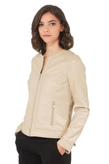 Women Genuine Leather Jacket WJ124 freeshipping - SkinOutfit