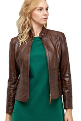 Women Genuine Leather Jacket WJ140 freeshipping - SkinOutfit