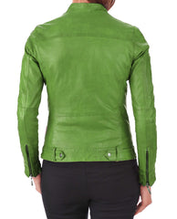 Women Lambskin Genuine Leather Jacket WJ 70 freeshipping - SkinOutfit