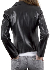 Women Lambskin Genuine Leather Jacket WJ180 SkinOutfit