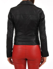Women Lambskin Genuine Leather Jacket WJ198 SkinOutfit