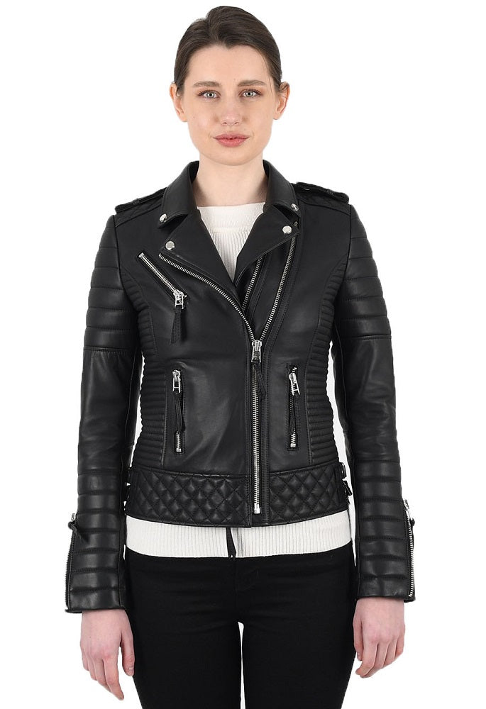 Check Leather Sleeveless Jacket - Ready-to-Wear 1AAY9J