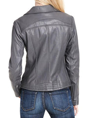 Women Lambskin Genuine Leather Jacket WJ262 SkinOutfit