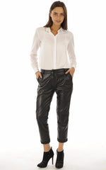 Women Genuine Leather Pant WP 06 SkinOutfit
