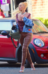 Women Genuine Leather Pant WP 34 SkinOutfit