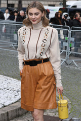 Women Genuine Leather Shorts WS 34 SkinOutfit