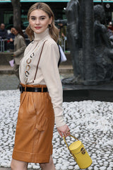 Women Genuine Leather Shorts WS 34 SkinOutfit