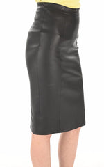 Women Genuine Leather Skirt WS 26 SkinOutfit