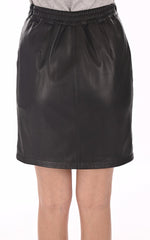 Women Genuine Leather Skirt WS 28 SkinOutfit