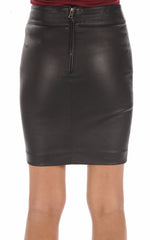 Women Genuine Leather Skirt WS 30 SkinOutfit