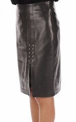 Women Genuine Leather Skirt WS 31 SkinOutfit