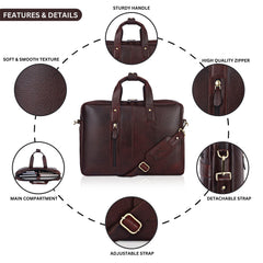 Leather Laptop Messenger Shoulder Bags for men and women 01 SkinOutfit