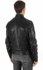 Men Genuine Leather Jacket MJ 62 SkinOutfit