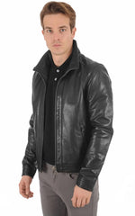 Men Genuine Leather Jacket MJ 75 SkinOutfit