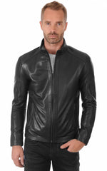 Men Genuine Leather Jacket MJ 98 SkinOutfit