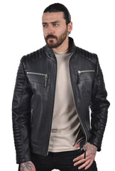 Men Genuine Leather Jacket MJ157 SkinOutfit