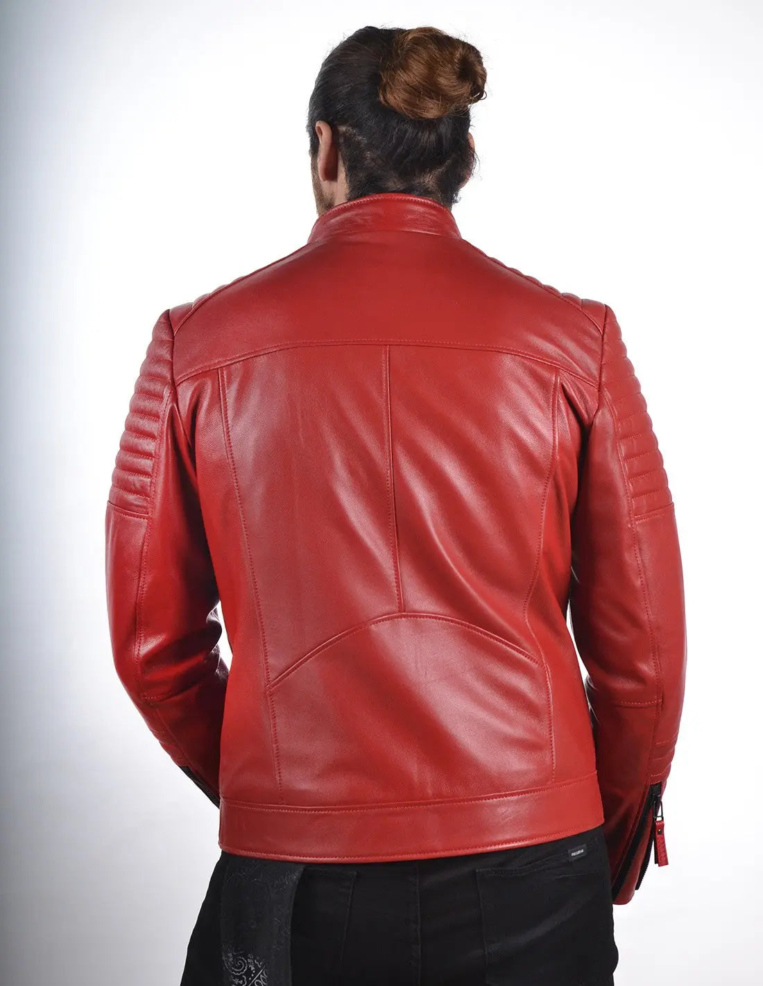 Men Genuine Leather Jacket MJ158 SkinOutfit
