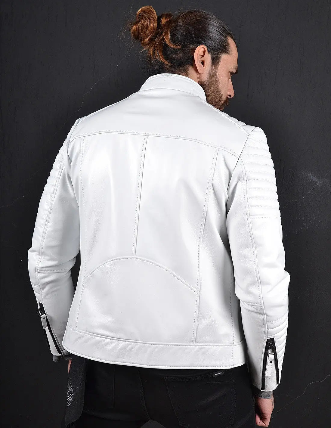 Men Genuine Leather Jacket MJ160 SkinOutfit