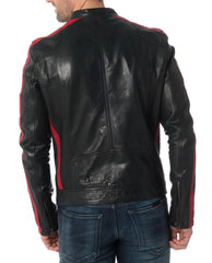 Men Lambskin Genuine Leather Jacket MJ269 SkinOutfit