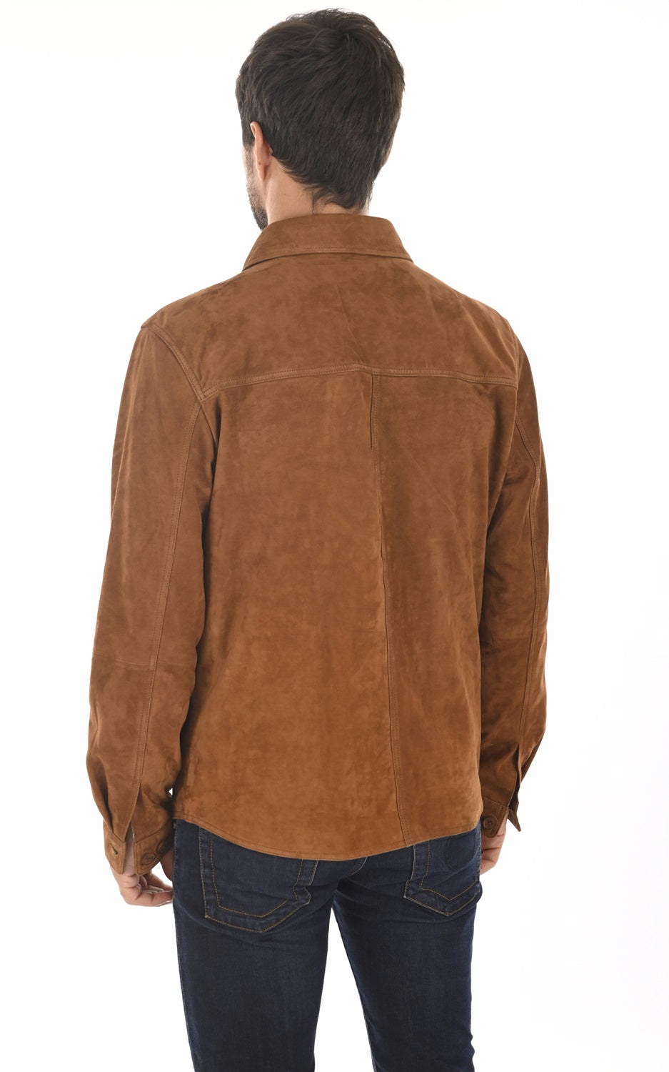 Men Genuine Leather Shirt 14 SkinOutfit