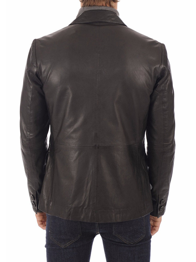 Men Genuine Leather Blazer Sport Coat 01 SkinOutfit