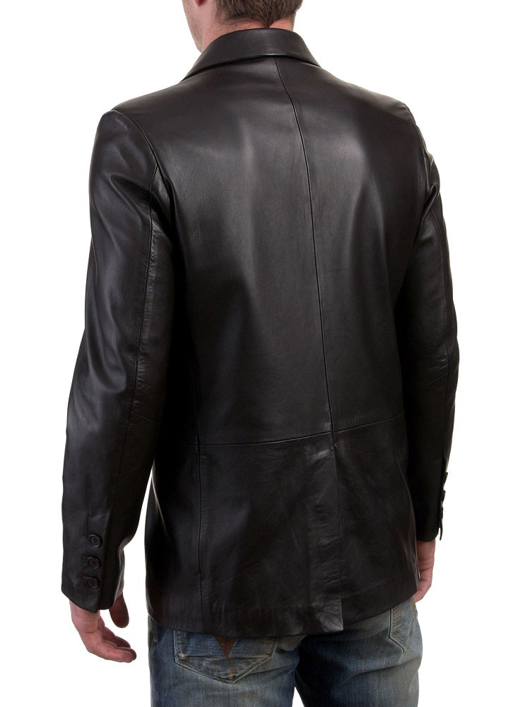 Men Genuine Leather Blazer Sport Coat 05 SkinOutfit