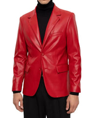 Chaqueta deportiva de cuero genuino para hombre 01 