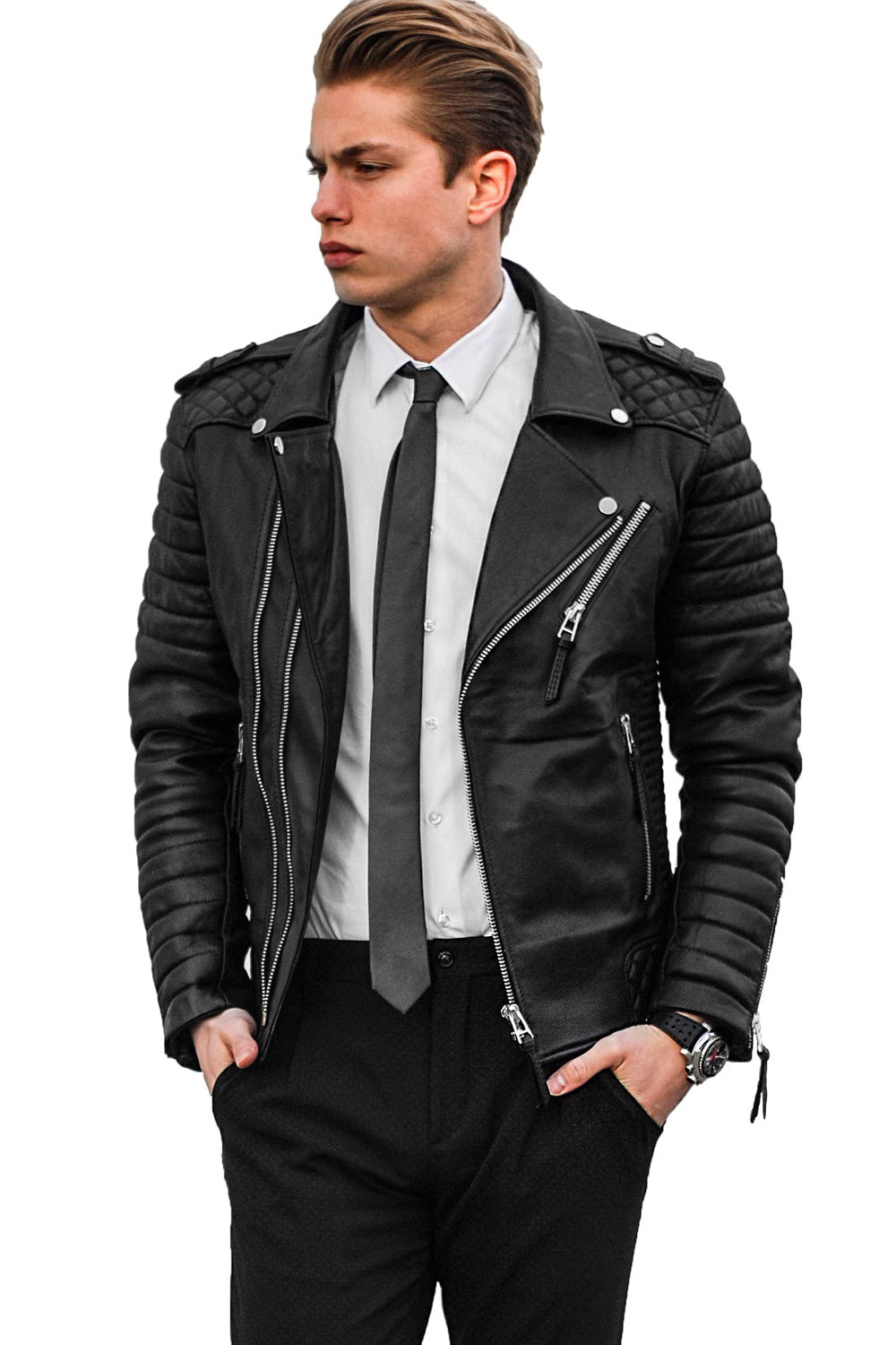 Men Genuine Leather Jacket 01 SkinOutfit