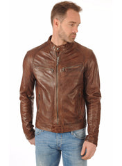 Men Genuine Leather Jacket 02 SkinOutfit