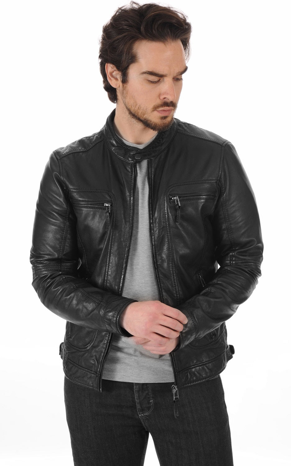Skinoutfit Men's Genuine Leather Jacket