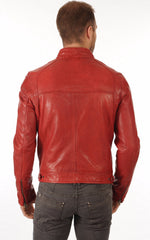 Men Genuine Leather Jacket MJ 06