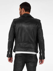 Men Genuine Leather Jacket MJ102 SkinOutfit