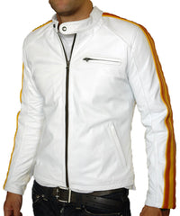 Men Lambskin Genuine Leather Jacket MJ106