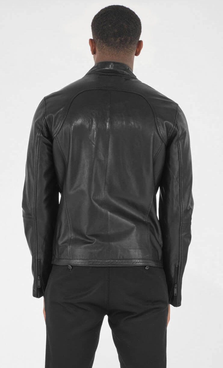 Men Genuine Leather Jacket MJ117 SkinOutfit
