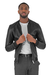 Men Genuine Leather Jacket MJ118 SkinOutfit