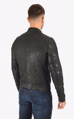 Men Genuine Leather Jacket MJ121 SkinOutfit