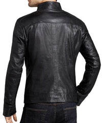 Men Lambskin Genuine Leather Jacket MJ124