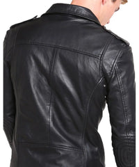 Men Lambskin Genuine Leather Jacket MJ125