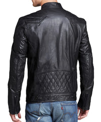 Men Lambskin Genuine Leather Jacket MJ126