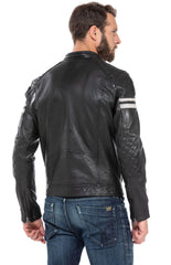 Men Genuine Leather Jacket MJ141 SkinOutfit