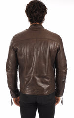 Men Genuine Leather Jacket MJ 14
