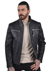 Men Genuine Leather Jacket MJ157 SkinOutfit