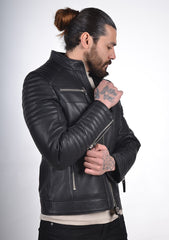 Men Genuine Leather Jacket MJ157 SkinOutfit