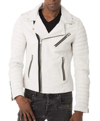 Men Lambskin Genuine Leather Jacket MJ172