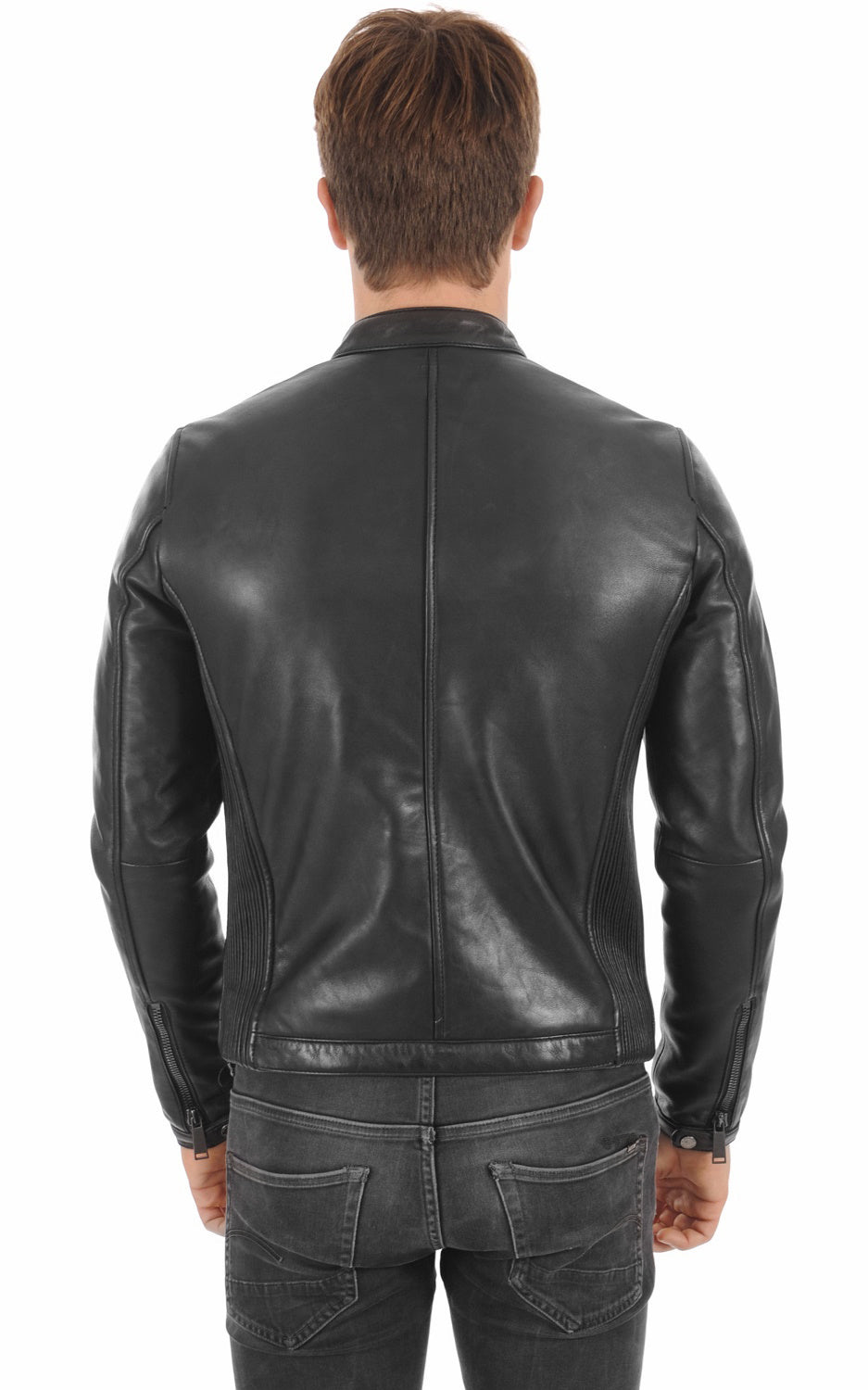 Men Genuine Leather Jacket MJ 19 SkinOutfit