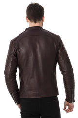 Men Genuine Leather Jacket MJ 21