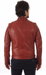 Men Genuine Leather Jacket MJ 23